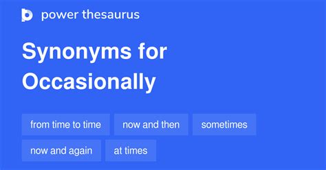 occasionally thesaurus|occasionally spelling meaning and antonyms.